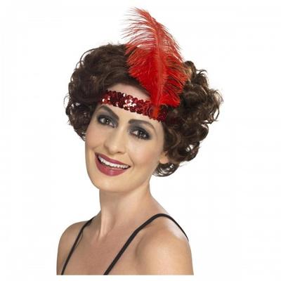 Opaska na głowę w kształcie pióra w stylu flapper