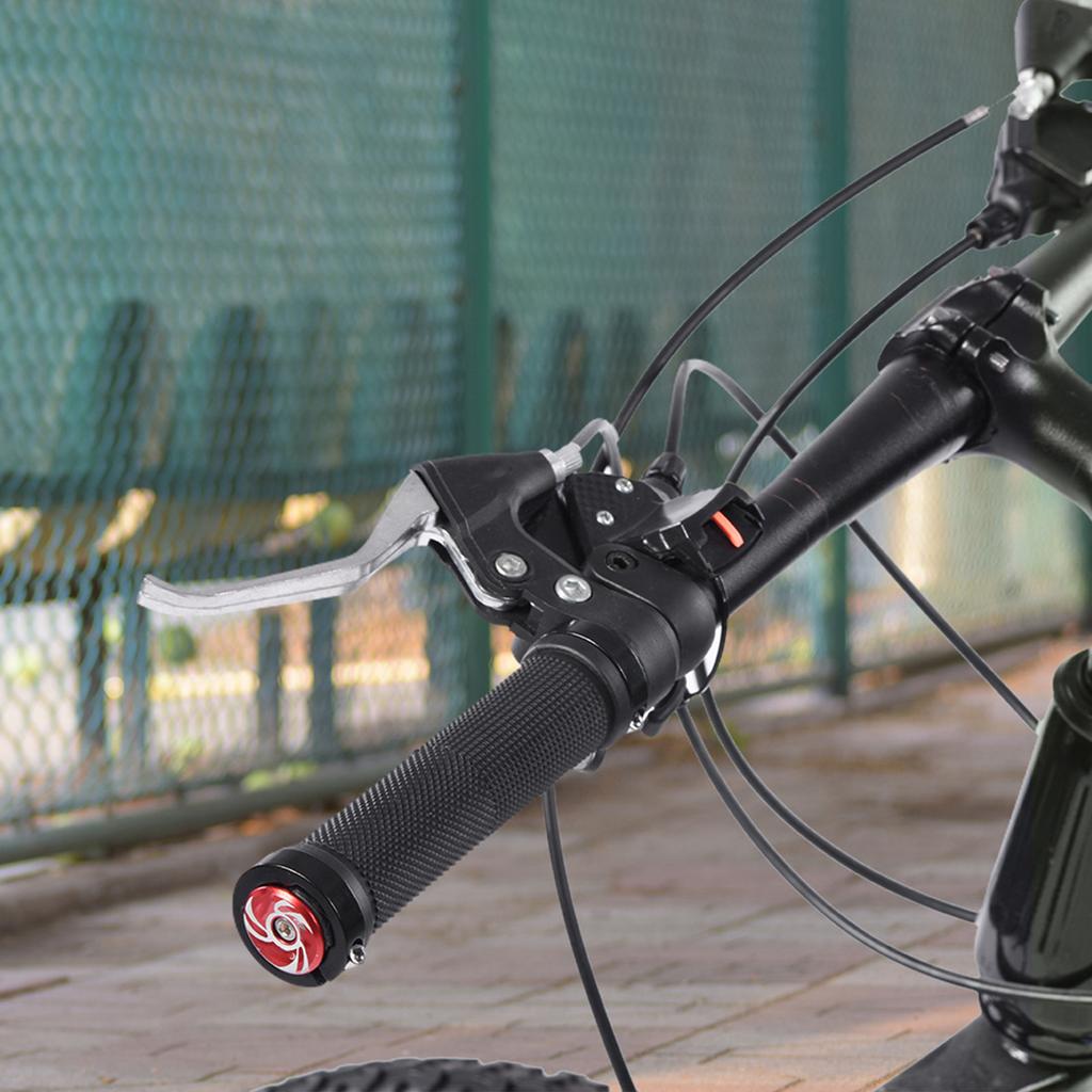 1 пара велосипедных ручек для крепления на руль велосипедный замок на ручке руля аксессуар (красный)