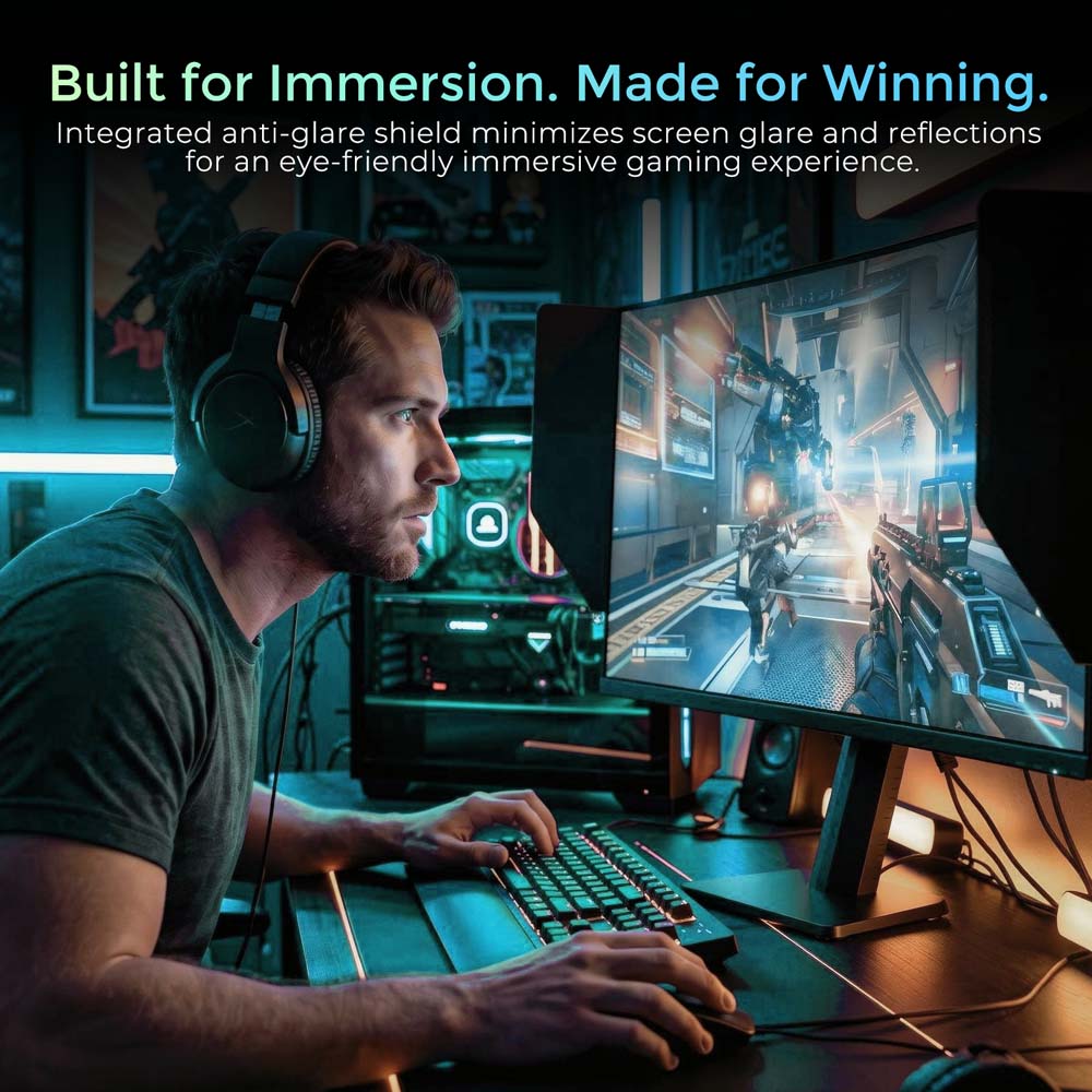 KTC H27E8 Gaming-Monitor, 27 Zoll 2560×1440 Schneller IPS-Bildschirm, 240Hz Bildwiederholrate & 275Hz OC, 1ms MPRT Reaktionszeit, HDR400