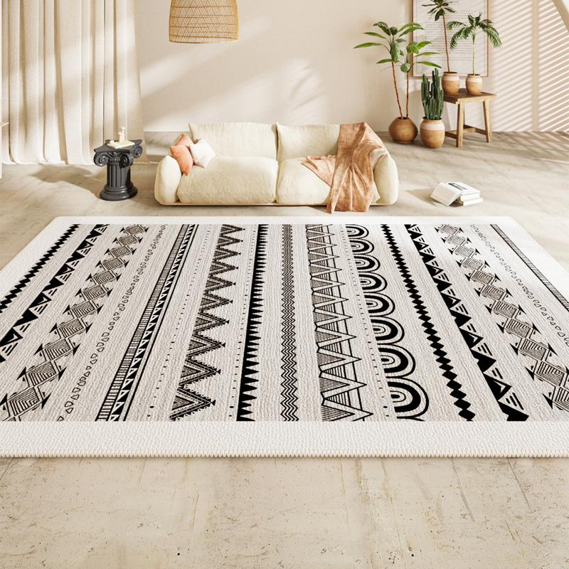 Light Luxury Retro Carpets for Living Room Bohemian Style Bedroom Decor Carpet Large Area Thick Lounge Rug Home Washable Mat