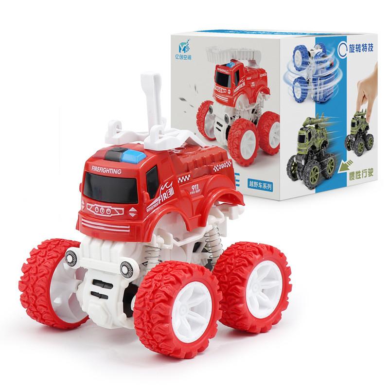 Inertia Toy Offroad Car Engineering Vehicle With Rotating Function For Play Kids