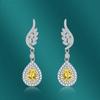 BELLA BOX Longues Boucles d'Oreilles Pendantes Plume Dame Luxe Mariage Fiançailles Bijoux Cadeaux