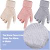 Winter Touchscreen Handschuhe Damen Herren Warm Stretch Strick Fäustlinge Imitatwolle Vollfinger Guantes Häkeln Luvas Verdicken Handschuhe