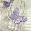 Handmade 3D Butterfly Glass Cups - Elegant Striped Coffee Cup with Cute Butterfly Pattern Reusable & Comfortable To Hold Gift