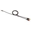 RCA Adapter Audio Cable, Amazon Basics 1.2m (3.5mm Aux to 2RCA) for Active Speakers