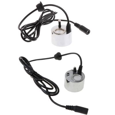 Üretici Ultrasonik Su Göleti Çeşmesi Sisleyici LED Kırmızı Işık DC 24V Hava Nemlendiricisi Kayalık Balıklar için Tank Dekoru
