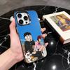D-Dandadan M-Momoi Ayase Ken Takakura Phone Case For iPhone 17,16,15,14,13,12,11 Plus,Pro Max,Colored Silver Plated Inside Cover