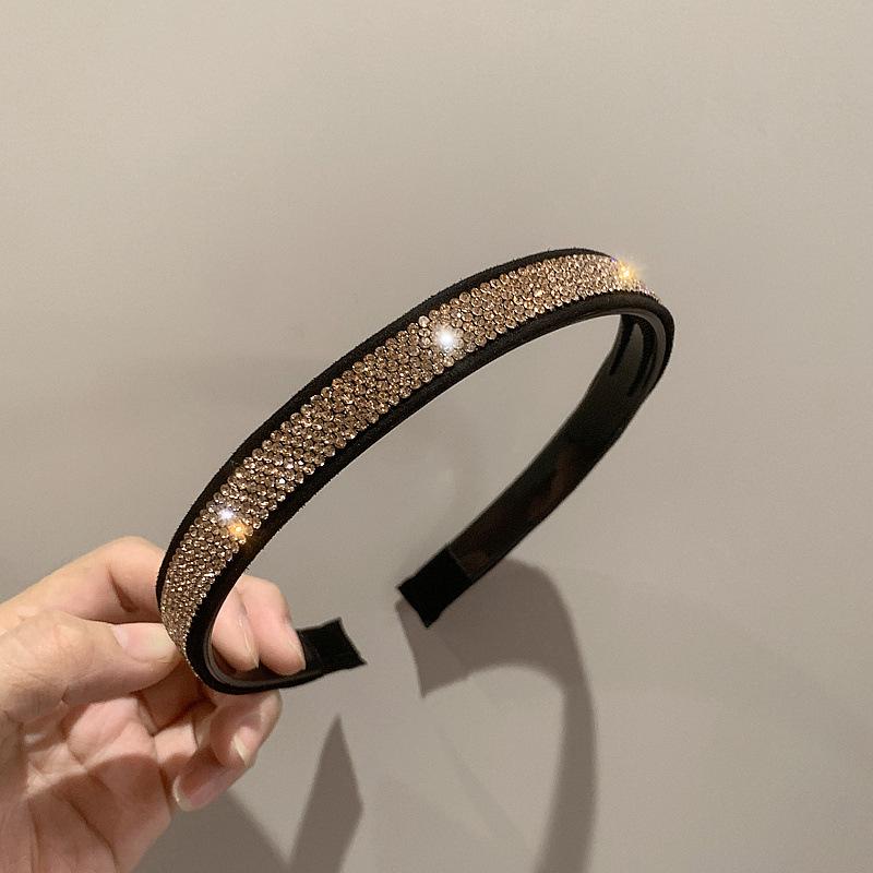 Koreanischer Stil Strass Nicht-Rutschfester Haarclip und Stirnband mit Zähnen - Haaraccessoires für Erwachsene