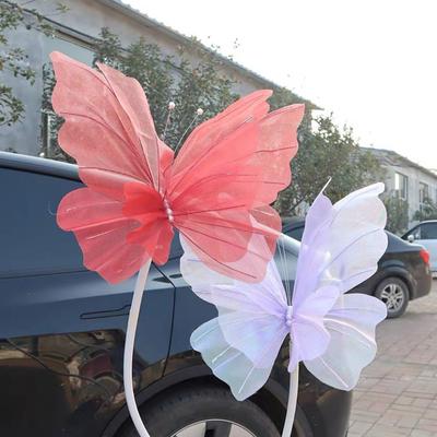 Silk Artificial Butterfly Flowers Artificial Flowers Colorful Flower Head 50cm Background Fake Flowers Photography Props