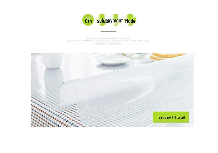 High-Temperature Resistant Waterproof PVC Transparent Table Mat