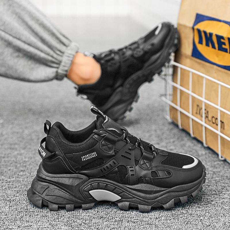 Men's Shoes Autumn Casual Shoes Platform Sports Shoes New Trend Help Breathable Non-slip Board Shoes Fashion Shoes Board Shoes