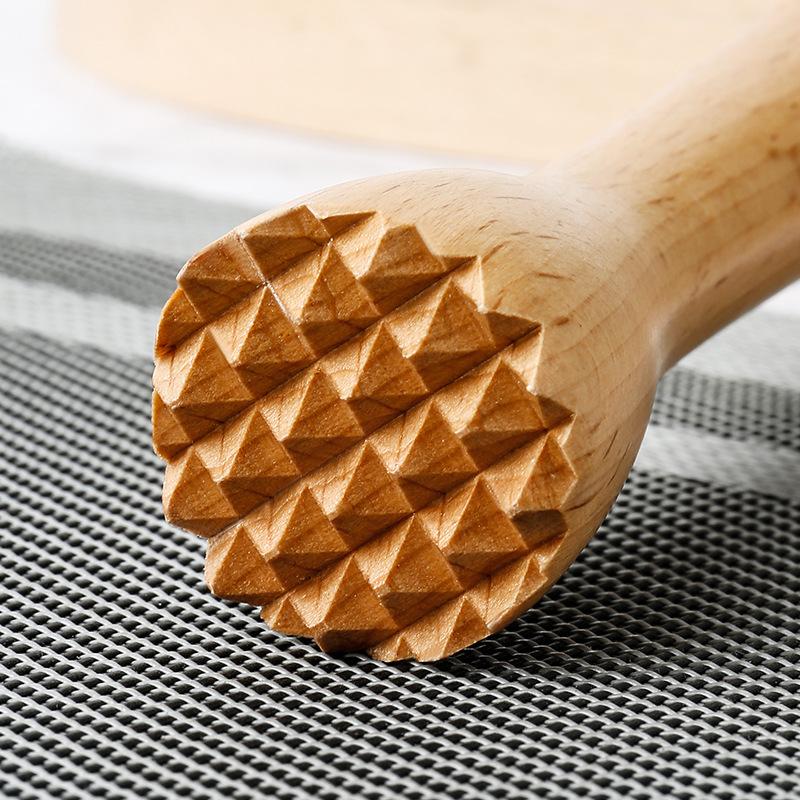 Long Wooden Masher Cocktail Muddler Durable Construction for Home Bar Mixing Fresh Fruit Mojitos Lemon Drinks