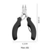 Stainless Steel Pincer Nail Clipper with Plastic Handle - Ingrown Toenail & Cuticle Nipper for Foot Care and Manicure