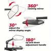 2pcs HD Wide Angle Bike Rearview Mirrors - 360° Adjustable, Fit for Electric Scooters, Ebikes, Motorcycles & Mountain Bikes