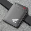 Motorrad Leder Mini-Kreditkartenetui Tragbare Geldbörse Auto-Emblem Geldbörse Für Honda CB400 CB650 FCBF CBR25ORR CRF SH3O0 NC75O TO0