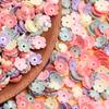 500g About 3630pcs Fashion Acrylic Beads Colored Five-petal Flower Handmade Materials 10.5mm