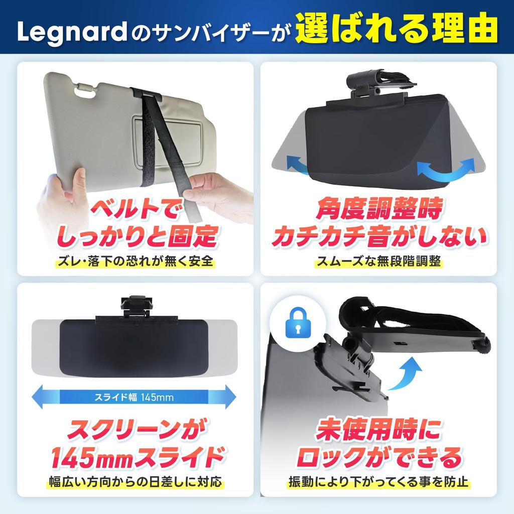 Set of 2 Sun Visors for Cars, Glare, Sunlight, UV Protection, Screen, Sun Protection, Western Sun Protection, Car Supplies, Legnard
