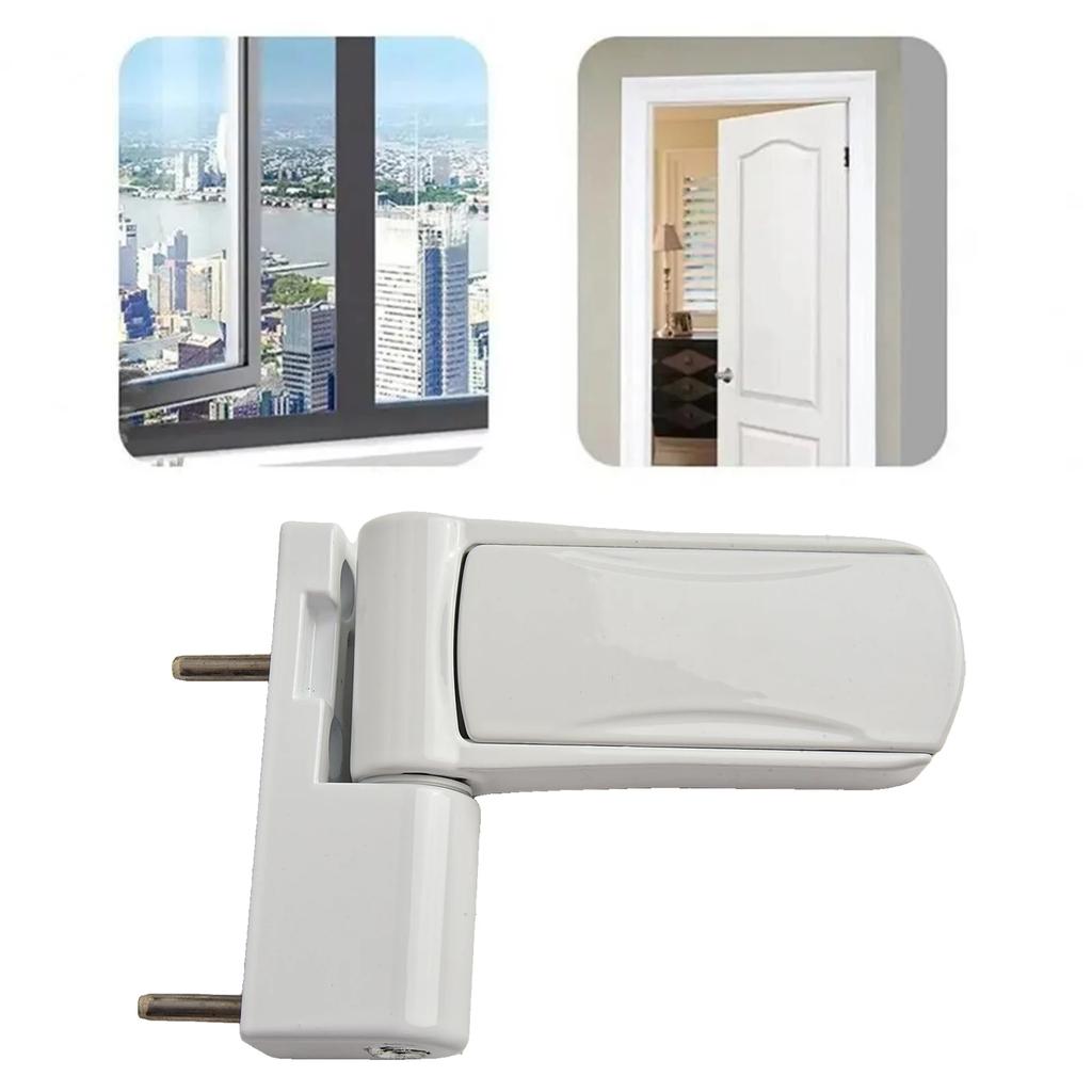 UPVC Door Flag Hinge Triad Adjustable For Double Glazing Doors Hinge Aluminium Profile Hydraulic Mute Buffer Hinge White