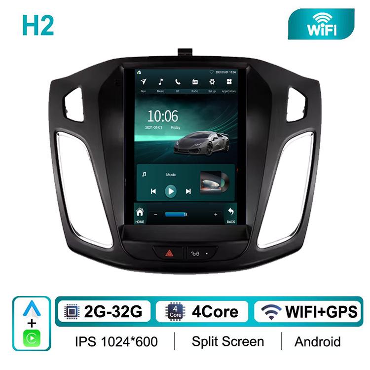 Ford Focus MK3 3rd Gen Android Car Navigation System with HD GPS, Reverse Camera & CarPlay Integration