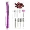 Mini home nail polish machine, nail drill and file machine with acrylic nail kit set, professional nail grinder
