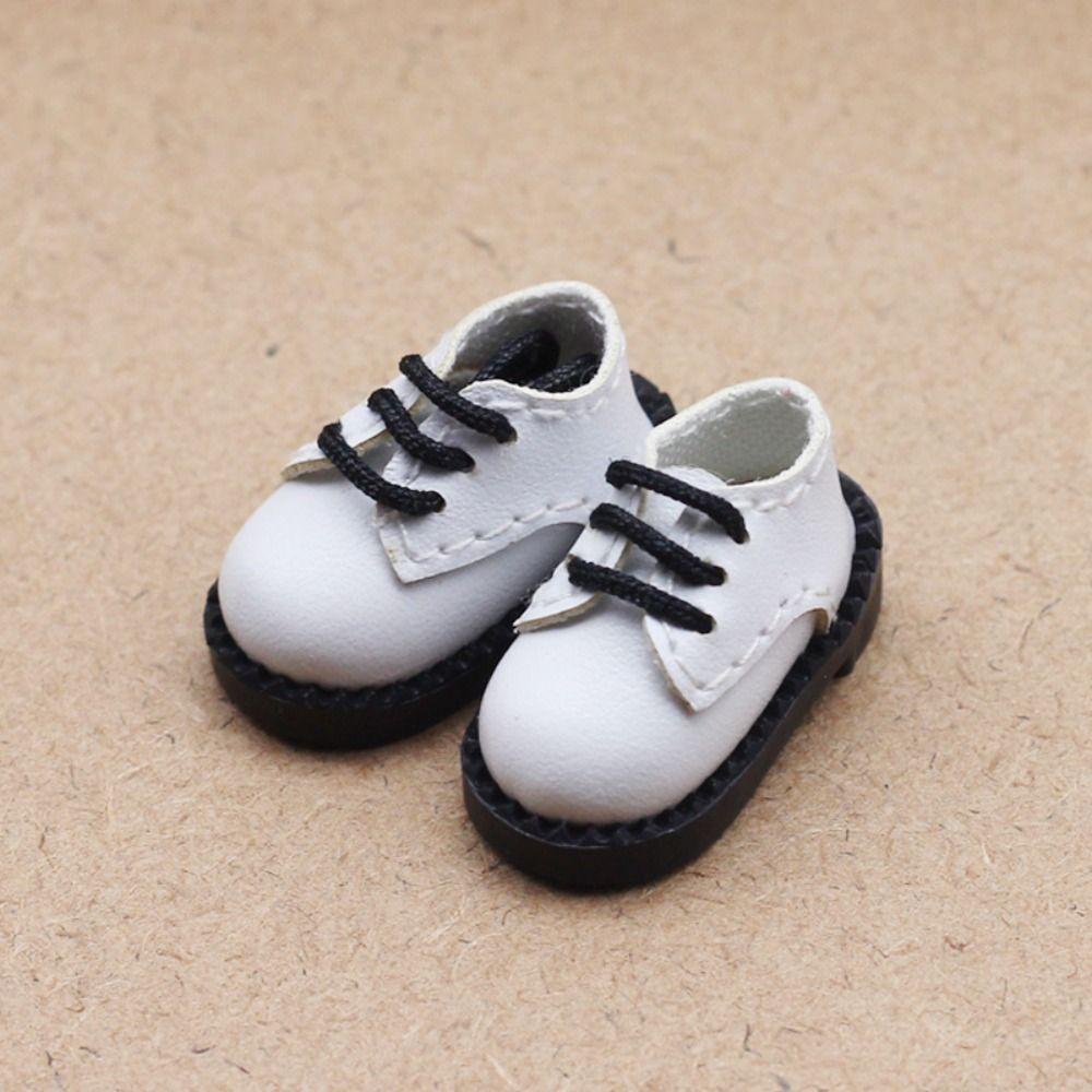 1 Paar Schuhe Puppe Puppe PU-Leder Schuhe PU-Leder BJD Puppe PU Schuhe 1/12 BJD Puppe Schuhe Kinder Geschenke