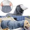 Soft Absorbent Pet Bathrobe for Medium To Large Dogs Quick Drying Towel Fabric Adjustable Belt
