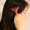 Natural Golden Sandalwood Five-Claw Scalp Massager Gua Sha and Meridian Massage Comb for Back, Scalp, and Hair Care