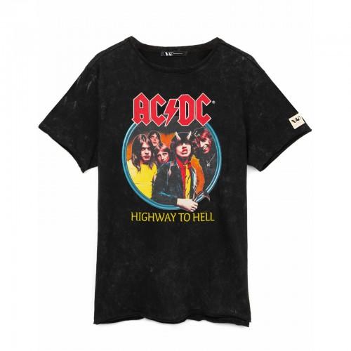 AC/DC Unisex Adult Highway To Hell Circle T-Shirt