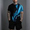 Men Vintage Floral Mandala Print Short Sleeve Top And Matching Knee Shorts Two Piece Outfit