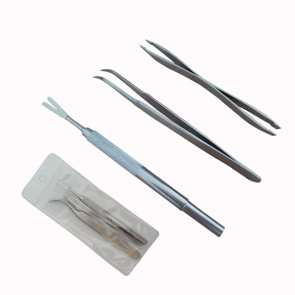 2 In 1 Cat Dog Professional Pet Grooming Supplies Scratching Hook Pet Flea Remover Tool Tweezers Clips Set Tick Removal