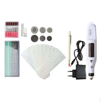 Electric Small Carving Pen for Art Polishing Tips Engraver Etching Engraving White