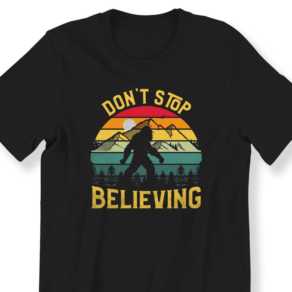 26 igFoot  Shirt For Men And Women T-shirt Don&039;t Stop Believing Funny Vintage T Unisex T-Shirt M