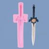 Fondant Mold Chocolate Moulds Sword Shaped Baking Cake Molds Silicone Clay Mould