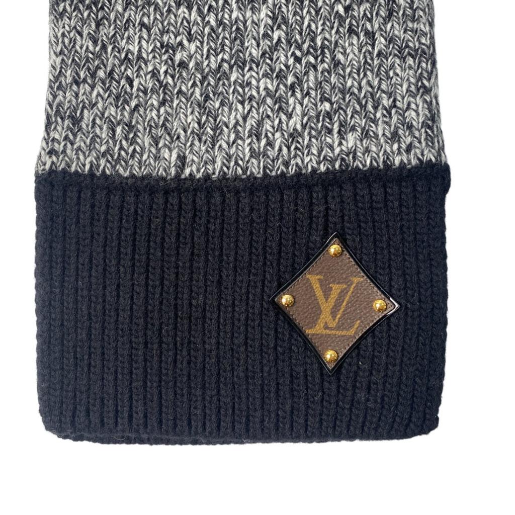 Used LOUIS VUITTONScarf Gray/Black / brown wool Women