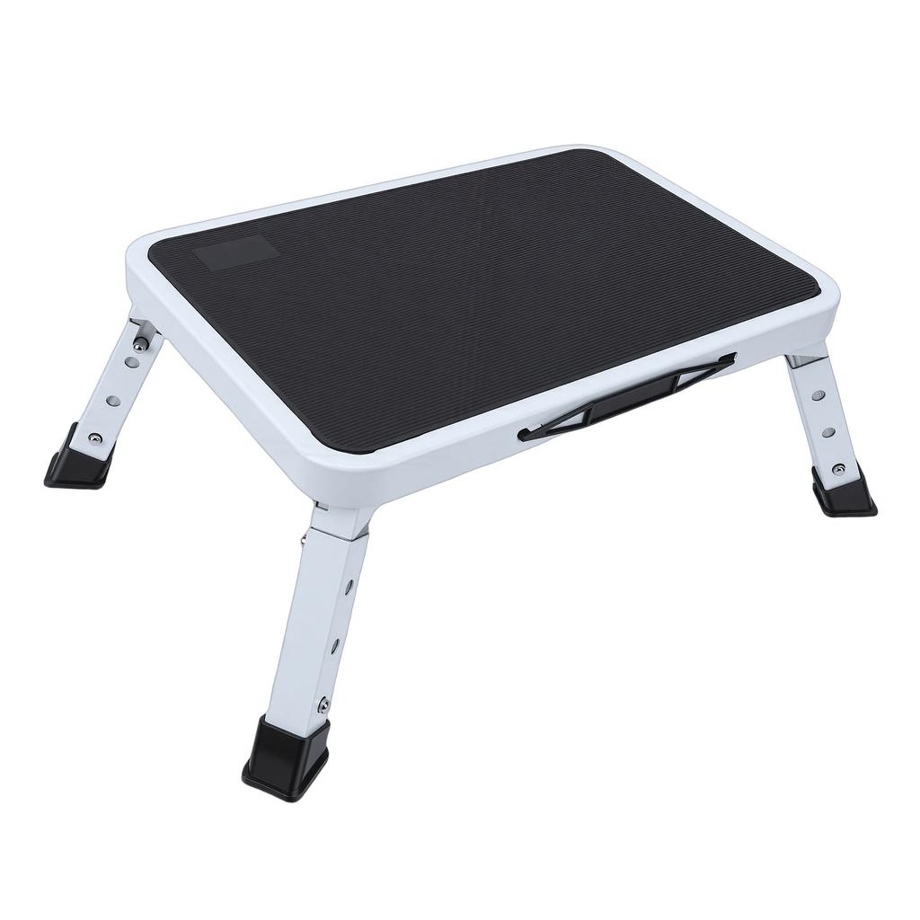 RV Step Stool 3 Gears Height Adjustable Non Slip Wide Finish 150KG Load Capacity RV Platform Step Stool
