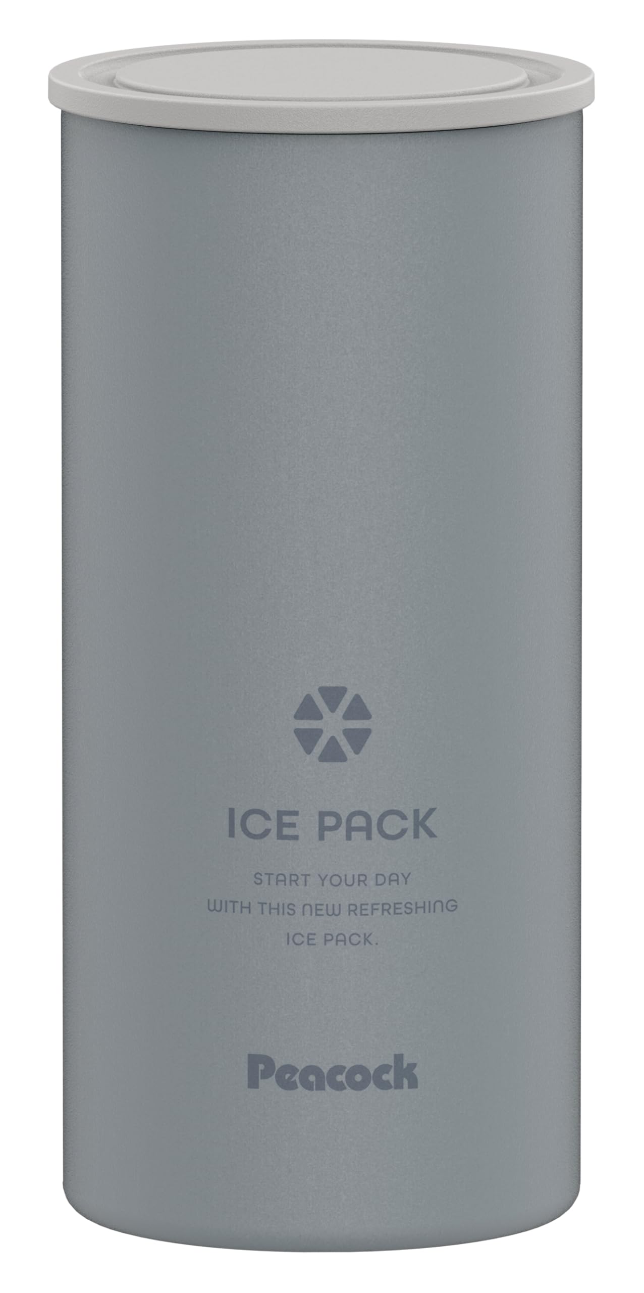 The-peacock (The-peacock) Peacock Ice Pack Portable Ice Bag, Large Size, Silicone, Keeps Drinks Cold, Neck Cooler, 500ml, Can Holder, Blue Gray ABB-L3