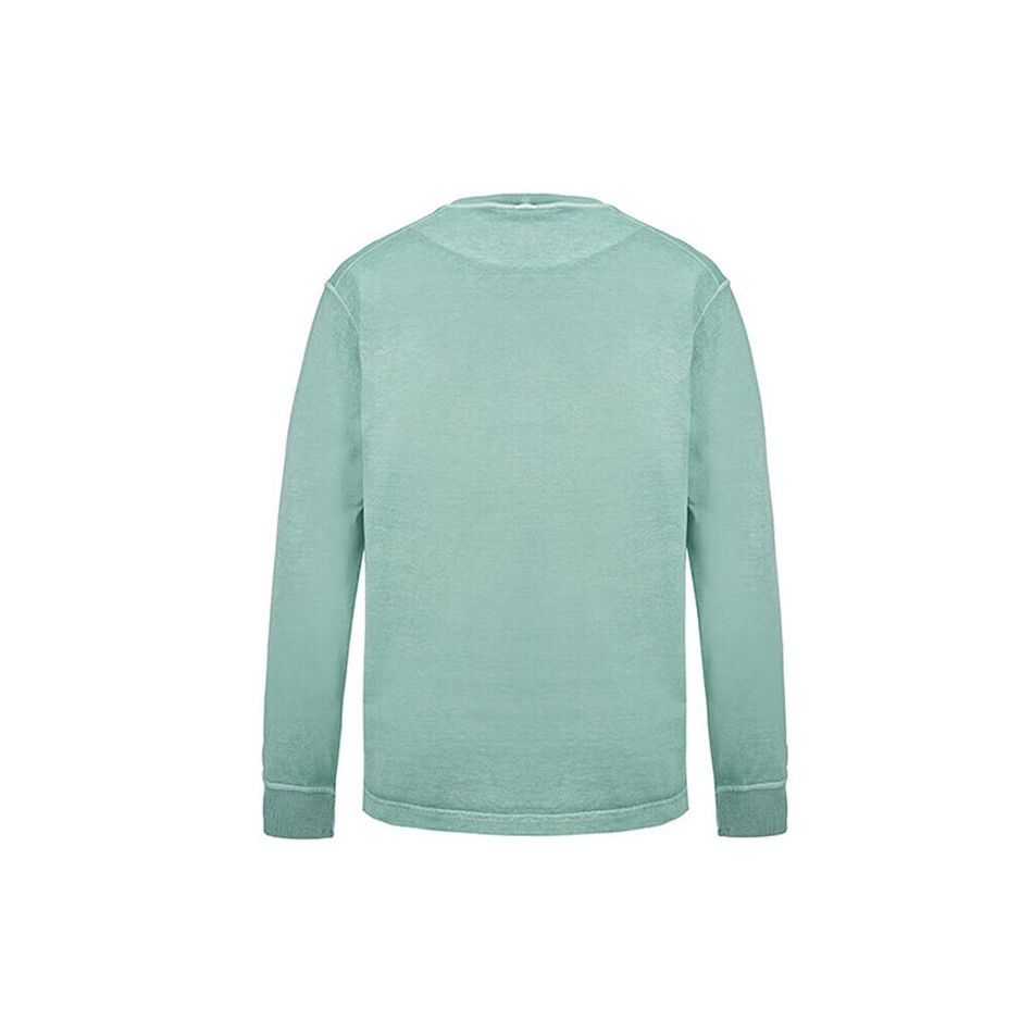 Stone Island Fw22 Solid Logo Crewneck Sweatshirt Men sweatshirt Grass-Green 771521842-V0155
