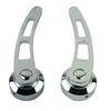 1 Pair Repalcement for Hot Rod Kustom Chevy Ford Chrysler 4 1/4" Door Handle Kit Chrome Billet Aluminum
