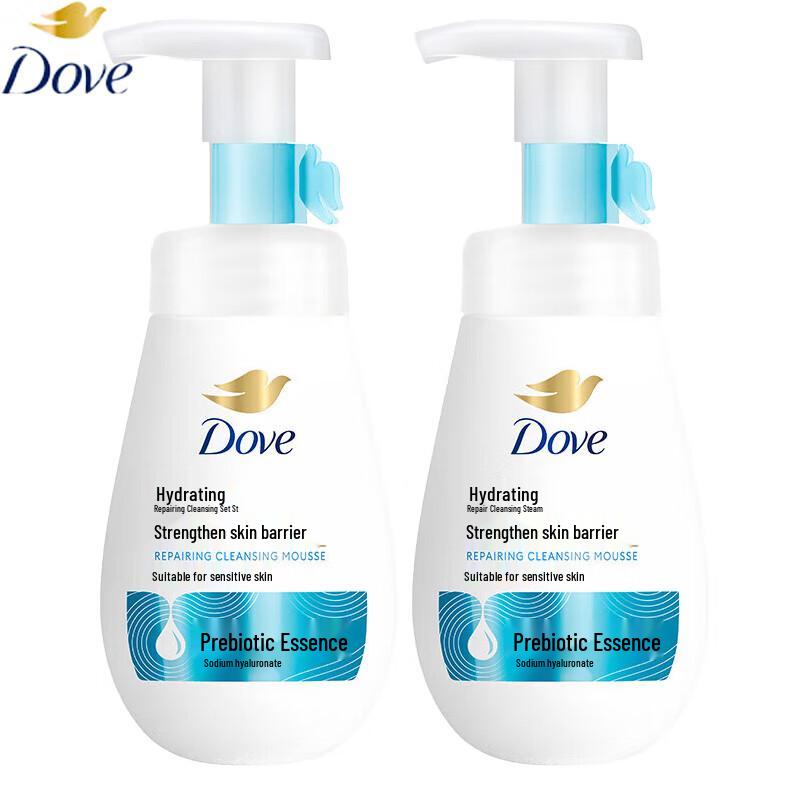 Dove Foaming Hydrating Facial Cleanser Twin Pack