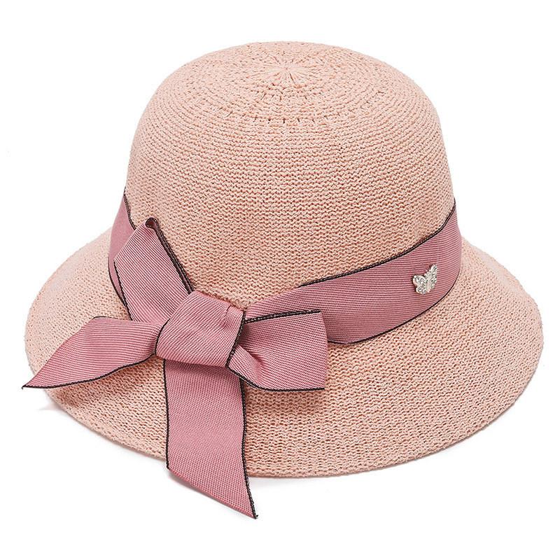 Summer Womens Wide Brim Straw Sun Hat With Sun Protection For Beach And Outdoor Activities