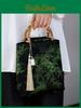 Artistic Traditional Chinese Style Handbag With Cloud Brocade And Bamboo Knot