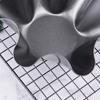 Stampo per taco antiaderente in acciaio al carbonio per uso alimentare, design monoblocco, stampo per crostata all'uovo per cucinare