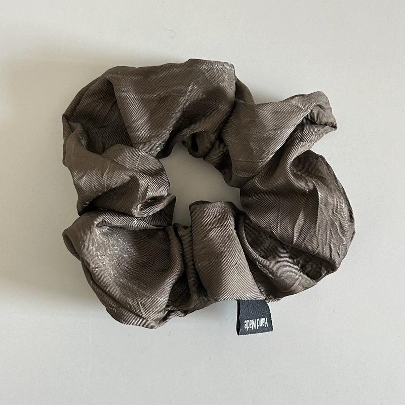 korea big silk scrunchies for women elastic  blue hair tie girls large hair rubber bands satin scrunchies hair accessories