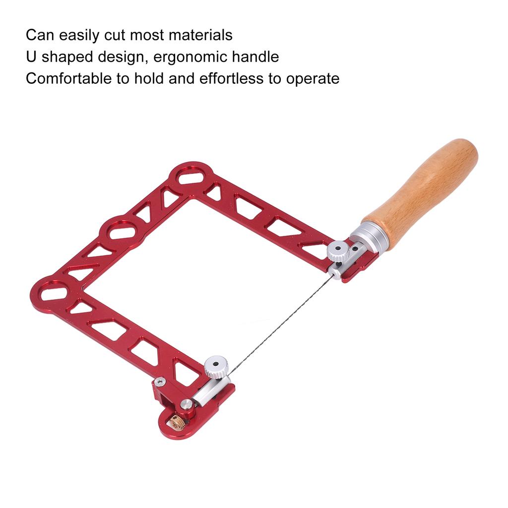 3/4/5 INCH Hand Coping Saw Mini Woodworking Hand Saw U Shape Wooden Handle Coping Saw for Jeweler Metal Processing