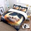 Sleeping Bear Moon Decor Set Soft Comfortable Duvet Cover Bedding Set Included 1*Duvet Cover & 2*Pillowcases gift