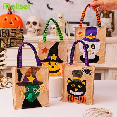 Torby na prezenty na Halloween z włókniny, torby na prezenty na Halloween, torby do przechowywania dyni, torby do pakowania cukierków lub smakołyków, torebki, dekoracje na Halloween