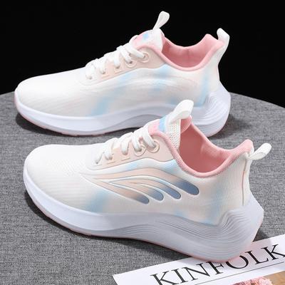 [Fabricante] Sapatos femininos de tecido voador Sapatos femininos de malha Sapatos femininos respiráveis e confortáveis Sapatos femininos casuais da moda