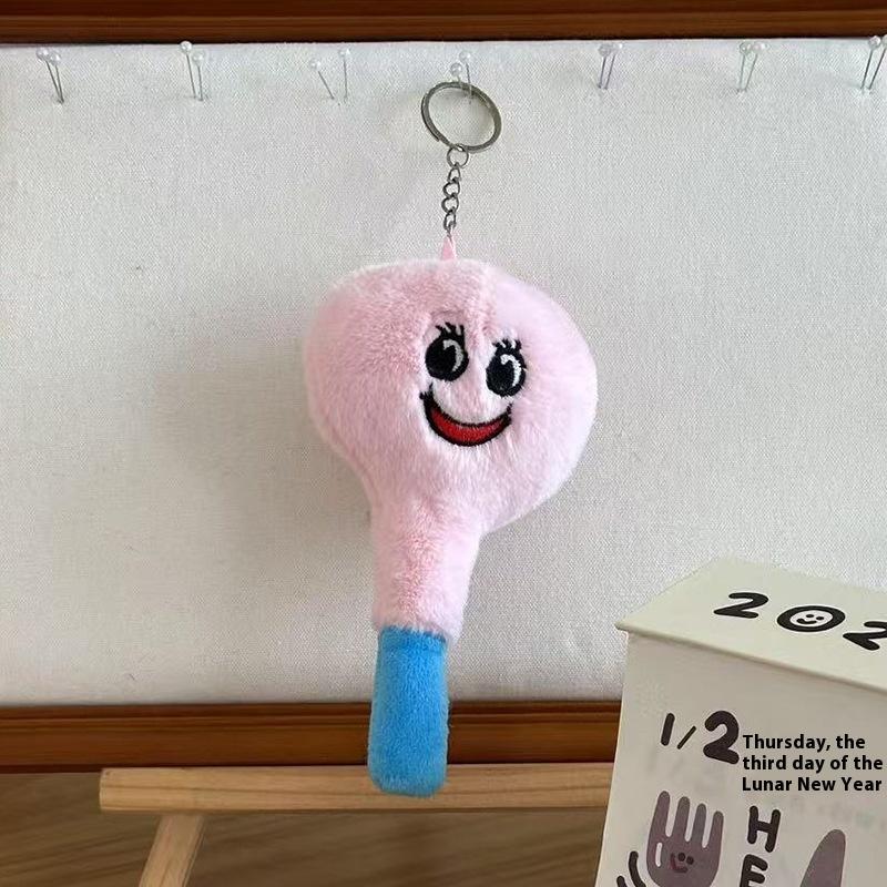 Creative Cute Funny Colorful Light Bulb Plush Doll Stuffed Toys Keychain Pendant Bag Charms Backpack Hang Ornaments Gift Keyring