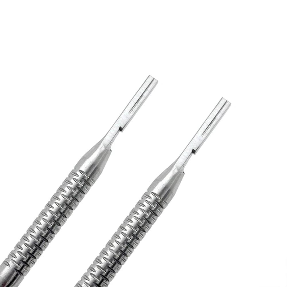 Dental Scalpel Handle Blade Handle Straight Applicable Dental Stainless Steel Handle Knife Blade Dental Instruments No.3
