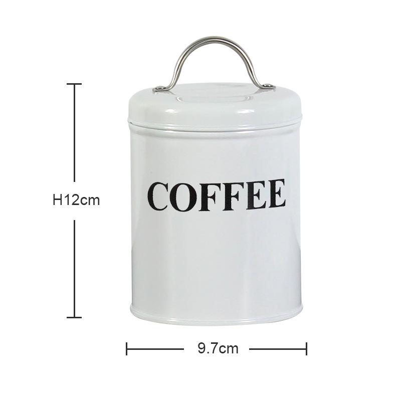 American Country Style Metal Candy Coffee Tea Storage Jar